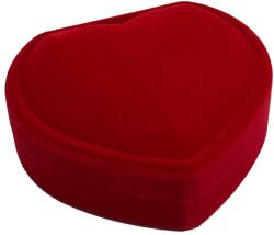 Flippy Set 12 Cutii de Bijuterii, Flippy, Forma Inima, Exterior Catifea Rosie, pentru Ocazii Speciale, Usor de Transportat, 90x80x45 mm, Design Elegant (165821)