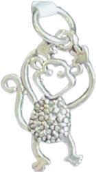 Flippy Pandantiv din Argint 925 Jolie Silver, Model Maimuta, 25 x 14 mm, 1.2 g (05866)