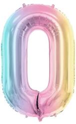 Party Deco Фолиев Балон Цифри Пастелна Дъга 86 см - 0 (fb1m-0-000p)