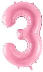 Party Deco Фолиев Балон Цифра, Розово, 86cm - 3 (FB1P-3-081)