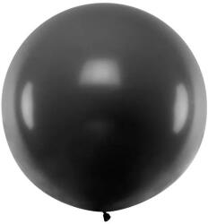 Party Deco Голям Латексов Балон, Пастел, Черен, 1м (olbo-025)