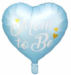 Party Deco Син фолиев балон сърце „Mom To Be (FB92-001)