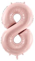 Party Deco Фолиев Балон Цифра, Светло Розово - 72 см - 8 (fb230p-8-081j)