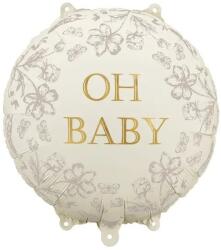 Party Deco Фолиев Балон Диск "Oh Baby", 35x35 см (FB284)