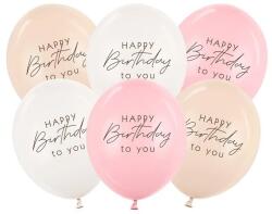 Party Deco Балони Happy Birthday - Розов Микс (SB14P-341-081-6)