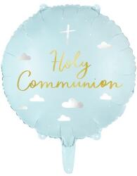 Party Deco Фолиев Балон "Holy Communion", Светло Син, 45см (FB173)