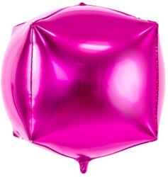 Party Deco Фолиев Балон Куб, Тъмно Розов, 35x35x35 см (FB14M-006)