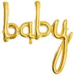 Party Deco Фолиев Балон Надпис ''Baby'', Злато, 73.5x75.5см (FB42M-019)