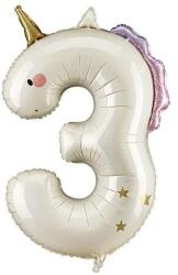Party Deco Фолиен балон цифра във формата на еднорог - 3 (fb359-3)