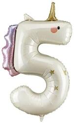 Party Deco Фолиен балон цифра във формата на еднорог - 5 (fb359-5)