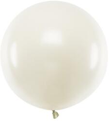 Party Deco Голям Латексов Балон, Пастел, Светъл Крем, 60см (olbom-079j)