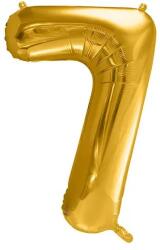 Party Deco Фолиев Балон Цифра, Злато - 86см - 7 (fb1m-7-019)
