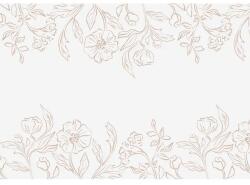 Party Design Нетъкан Тишлайфер с Флорален Десен 40 x 500 cm (BF6)
