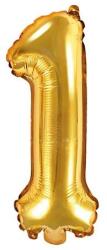 Party Deco Фолиев Балон Цифра, Златно, 35см - 1 (fb10m-1-019)