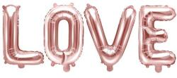 Party Deco Фолиев Балон, Надпис, Love, Розово Злато 140х35см (FB17M-019R)