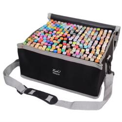 Flippy Set 262 Markere Duble, Flippy, pe Baza de Alcool, Geanta Impermeabila Inclusa, Culori Numerotate, 37 x 21.5 x 16.3 cm, Multicolor (133624)