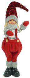 Flippy Ornament de Craciun papusa, Flippy, rosu/gri, textil, 58 cm (103493)