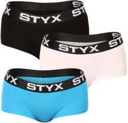 Styx 3PACK chiloți damă Styx cu picior multicolor (3IN96019) M (173296)