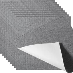 VEVOR Öntapadós szőnyeglapok 60 cm × 60 cm, 9 db, világos szürke, bélelt