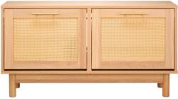 Vevor Cipőpad 1000×300×530 mm, 4 rekesszel, rattan hatású