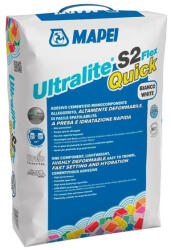 Mapei Ultralite S2 Flex Quick Fehér Flexibilis Gyorskötő Csemperagasztó C2fe S2 15 Kg - (2430715)