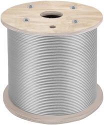 Vevor 1/4" t304 7×19 rozsdamentes acél drótkötél, 200 láb (61 m) korlátokhoz, kerítésekhez és teraszokhoz