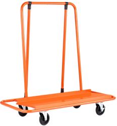 VEVOR Gipszkarton kocsi 816 kg-ig, acél, 4 forgókerékkel, pánttal