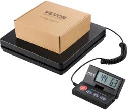 VEVOR Digitális postai mérleg 49, 9 kg, felbontás 2 g, AC/DC, LCD kijelző