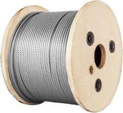 Vevor Rozsdamentes acélhuzal 3, 2 mm 7×7 t316 15240 cm korláthoz és teraszburkolathoz