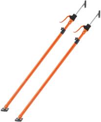 Vevor Teleszkópos acél tartórúd 2 db, 125-291 cm, 90 kg szerelvényenként