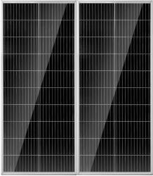 Vevor 200 W-os napelemes készlet, 2 db monokristályos panel, 23%-os hatásfok, IP68