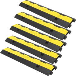 Vevor Kábelvédő rámpa 101×24, 5×5 cm 2 csatorna, 5 db, teherbírás 4989, 5 kg