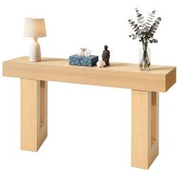 Vevor 160 cm-es konzolasztal, fa keskeny téglalap alakú, a kanapé mögött a folyosón