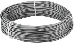 Vevor Rozsdamentes acélhuzal átmérője 2 mm, hossza 35, 1 m 7×7 304 acél, szilárdsága 2 kN