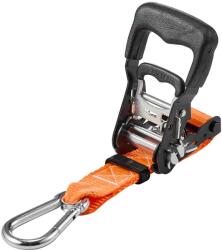 VEVOR Racsnis hevederek 38, 1 mm × 1, 8 m, 1100 kg, karabinerekkel, 2 db