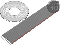 CONNFLY Cablu bandă 1, 27mm 10x28AWG PVC (DS1057-10A282R-76.5)