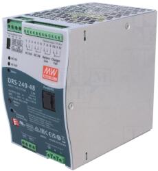 MEAN WELL Alimentator MEAN WELL cu buffer 240W 48V DC 3, 85A pentru șină DIN (DRS-240-48)