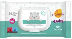JimJams Baby sensitive illatmentes nedves törlőkendő kupakkal, 52db