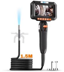 iUni Camera Inspectie Auto Industriala iUni VSP43-D, Rotativa la 180°, Control Joystick, Ecran IPS 4.3", Lungime Cablu 1.5M, 1080P, 8 LED-uri ajustabile, Lentila 8.5mm, Rezistenta la Apa IP67, 3000mAh (558