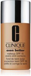 Clinique Even Better Makeup SPF 15 Evens and Corrects korrekciós alapozó SPF 15 árnyalat WN 120 Pecan 30 ml