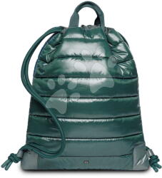 Jeune Premier Sac școlar pentru trening și încălțăminte City Bag Puffer Green Jeune Premier design ergonomic de lux 40*36 cm (JPCI026275)