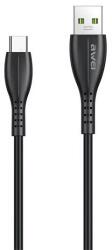 Awei cl-115t adatkábel, usb - type-c, 2.4a, 100cm, fekete (CL-115T)