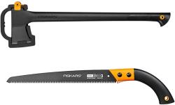 Fiskars készlet Fiskars Solid A18 erdészeti fejsze + Fiskars fix pengés fűrész (1052045+1024708)
