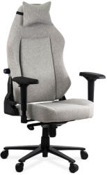  Scaun gaming textil cu cotiere 4D si suport lombar integrat OFF 297 gri