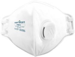 Portwest Masca cu supapa FFP3, Portwest Dolomite, pliere verticala, alba, set 20 bucati P351WHR