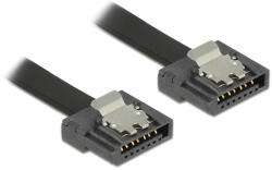 Delock Кабел Delock SATA FLEXI 6 Gb/s, 10 см, черен метал