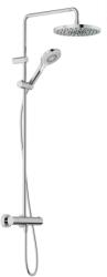 Kludi Dual Shower System set de duș perete cu termostat cu duș de ploaie crom 6906705-81 (690670581)