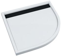 Schedpol Ajax B&W cădiță de duș semirotundă 90x90 cm alb-negru 3.4227-M/C/G (34227MCG)