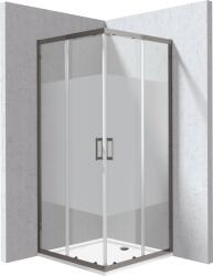 Deante Funkia Evo cabină cu cădiță 90x90 cm pătrat grafit mat/sticlă cu model KYCPDE99P (KYCPDE99P)