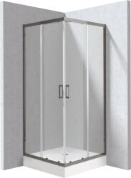 Deante Funkia Evo cabină cu cădiță 90x90 cm pătrat grafit mat/sticlă transparentă KYCZD099P (KYCZD099P)